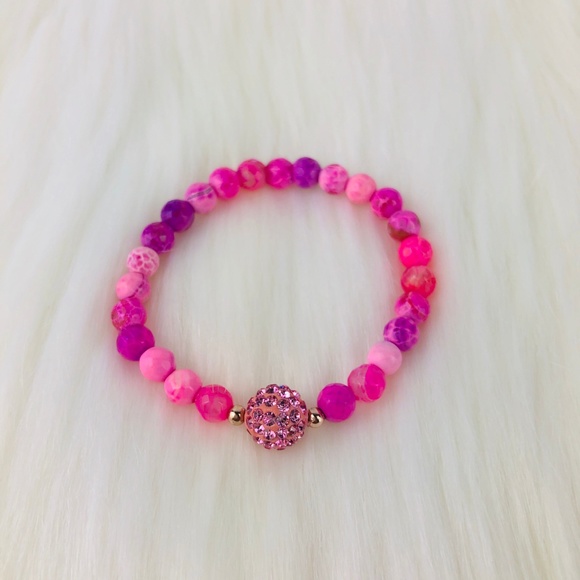 Kids Children Druzy Beaded Bracelet-843/44/45 - Picture 5 of 8